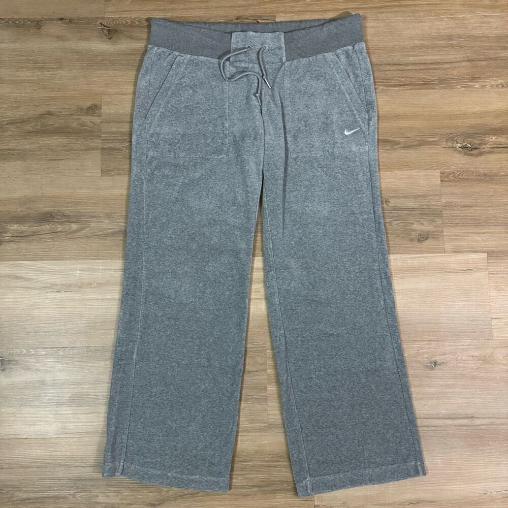 Vintage 90s Nike Athletic Department Men's XL Straight Leg Sweatpants Light Gray